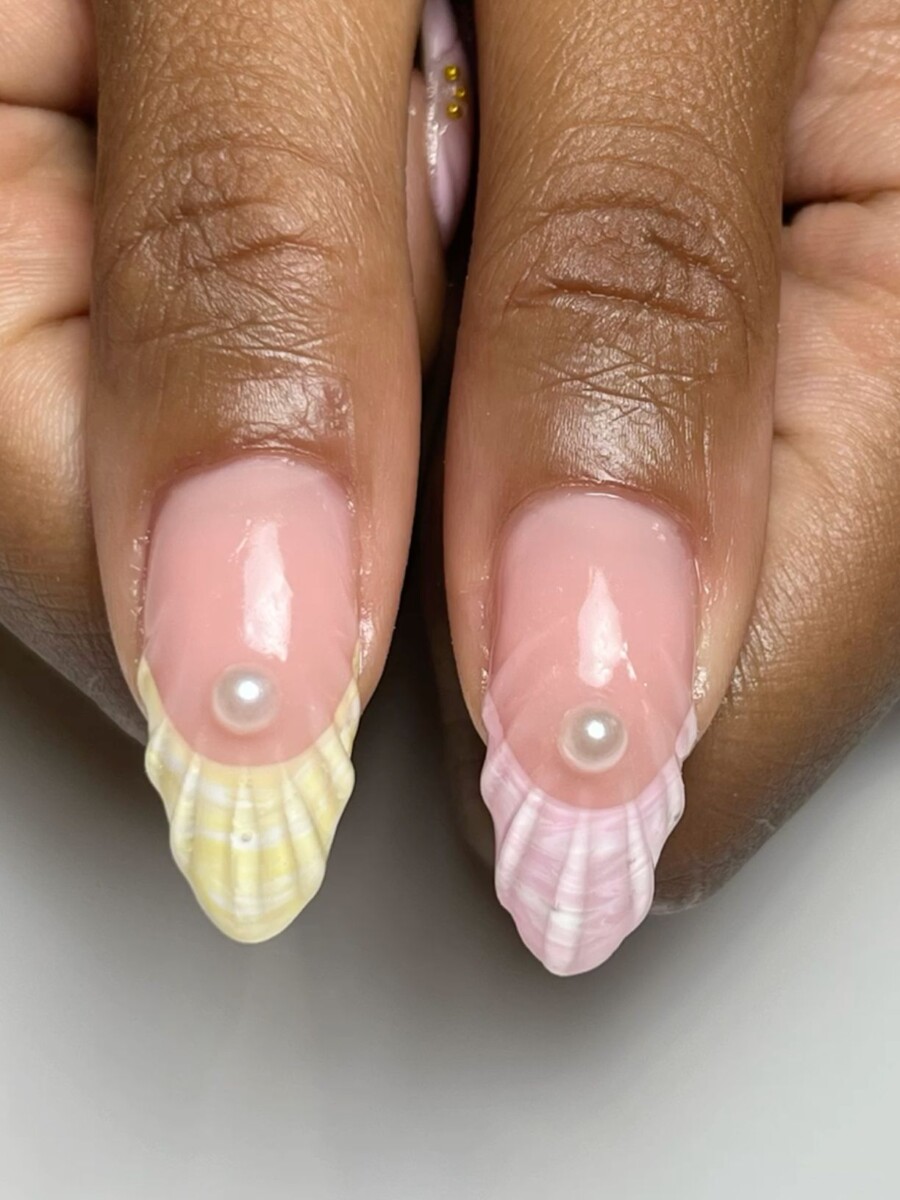 Manucure été vibrant chic