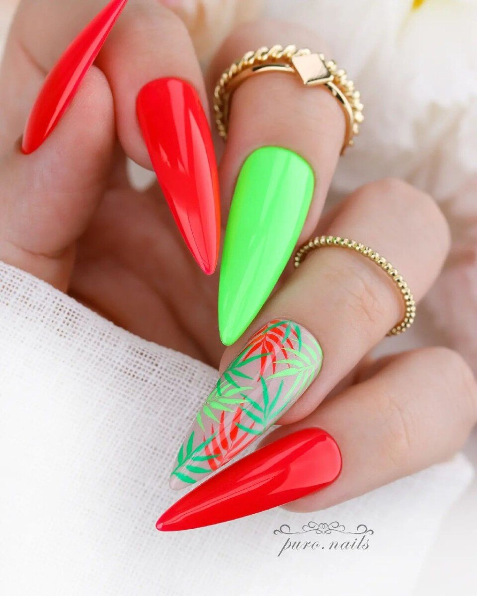 ongle fluo ete