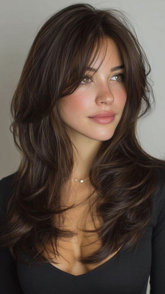 coupe dégradée avec frange