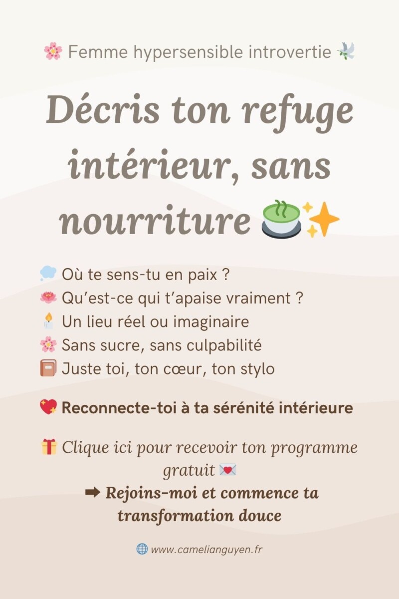Paix intérieure hypersensibilité