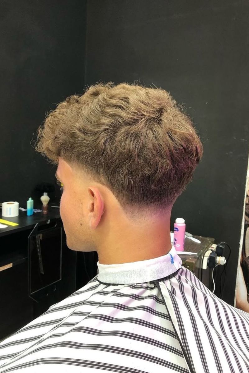 taper fade homme