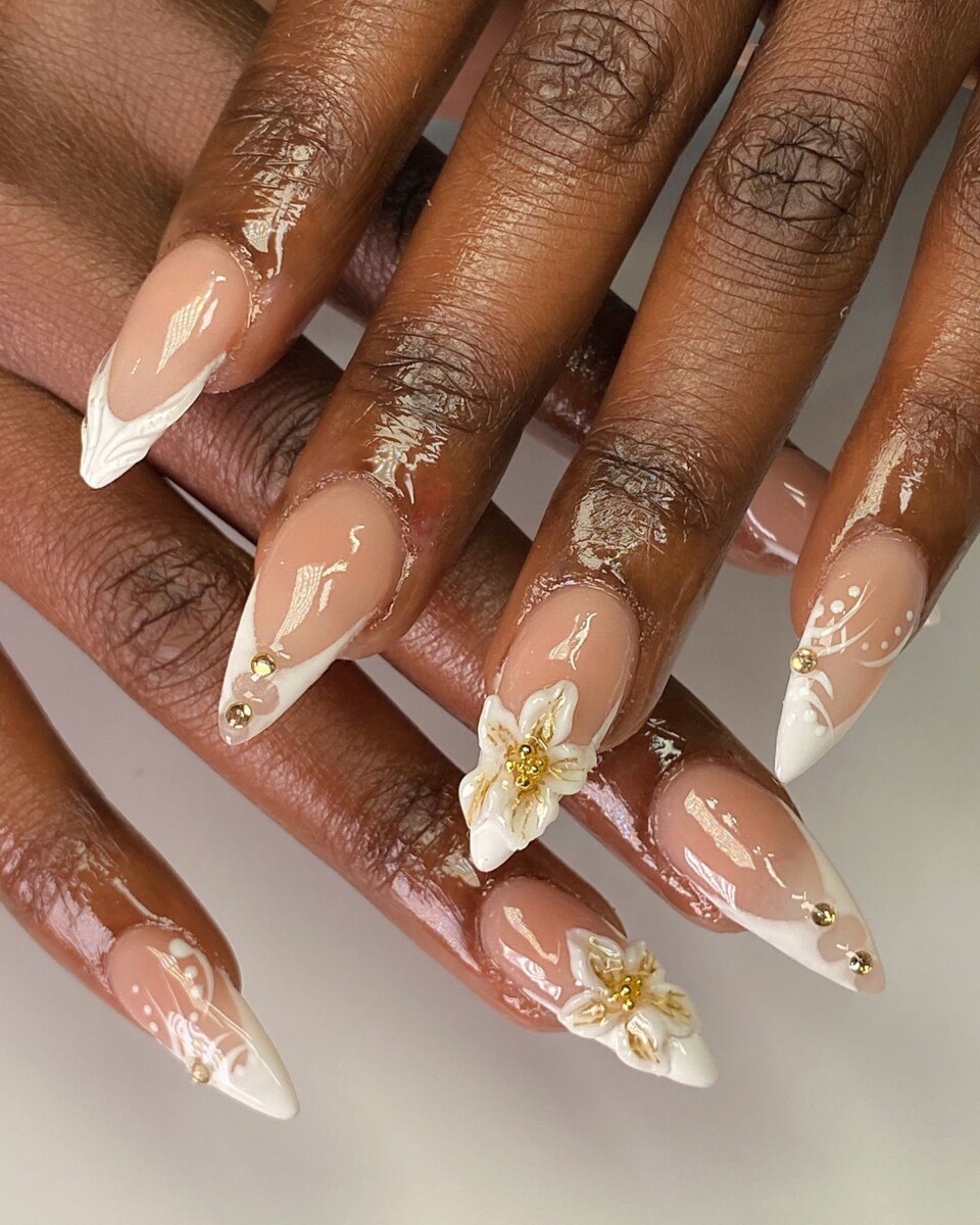 ongle mariage champetre
