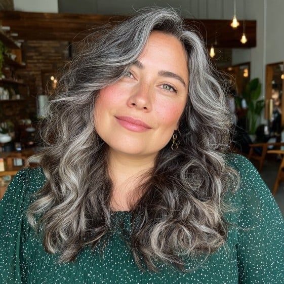 balayage pour cheveux gris