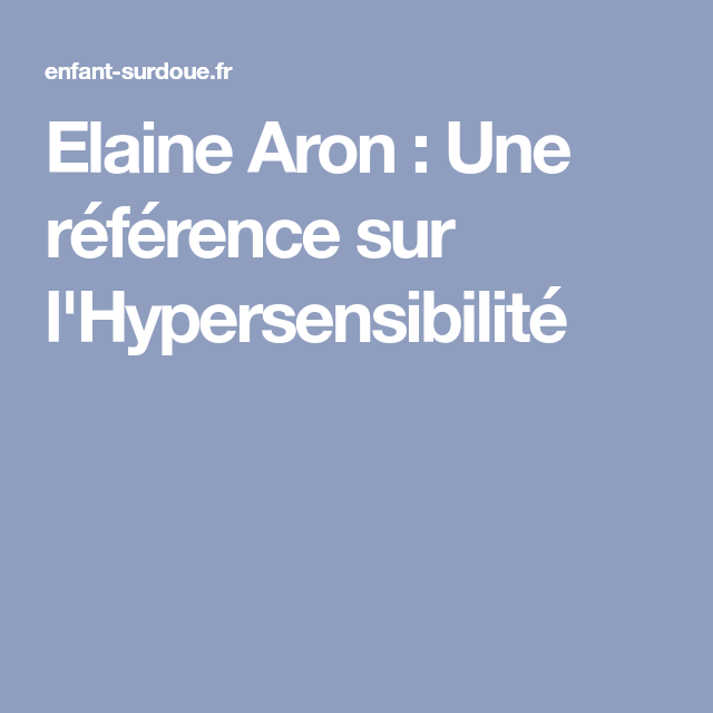 elaine aron