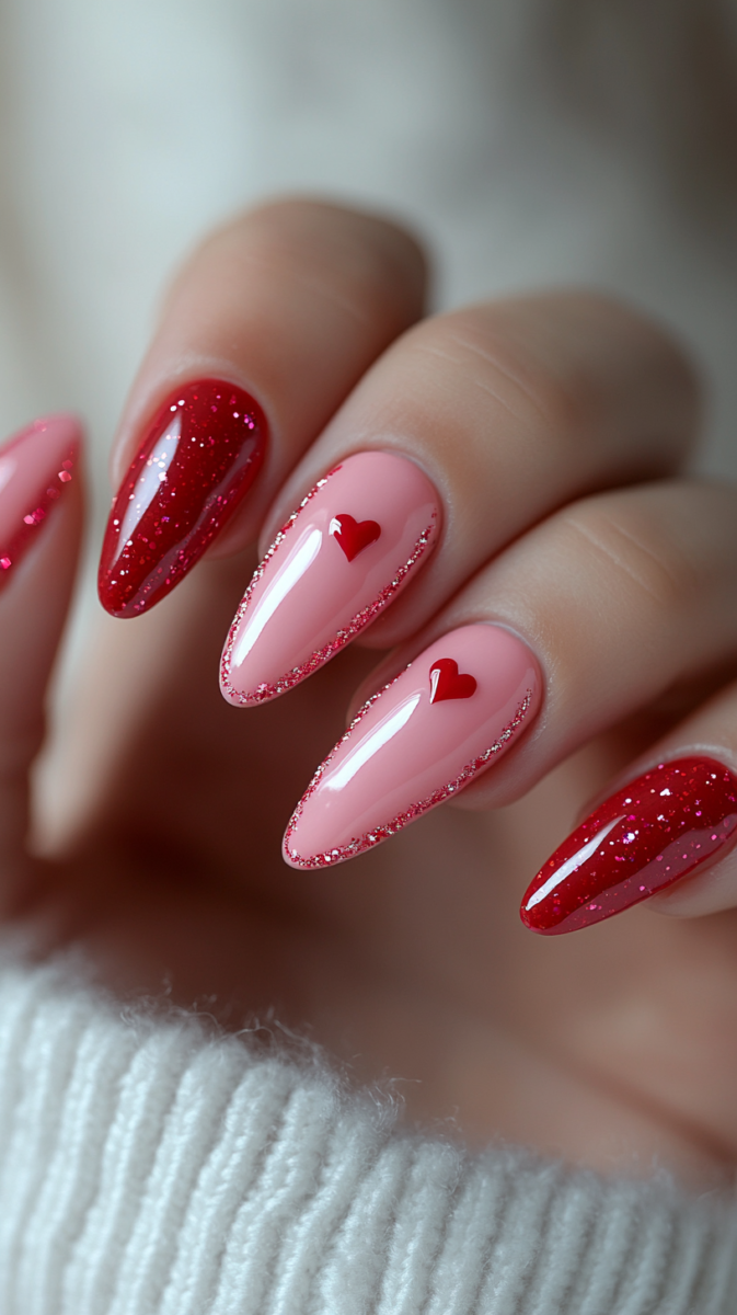 ongles saint valentin 2024