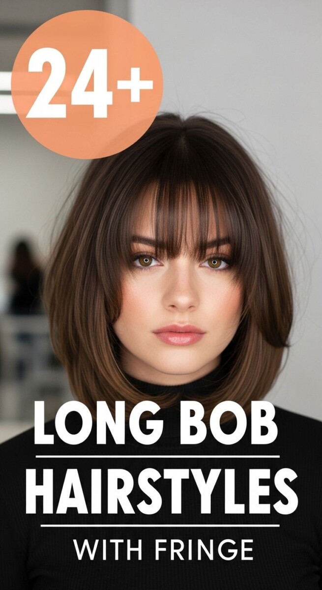 Cheveux mi-longs frange