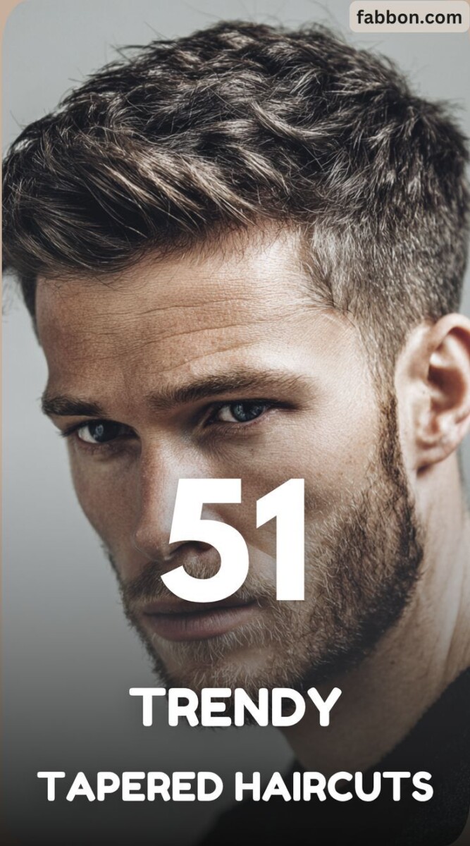 Tapered haircut men