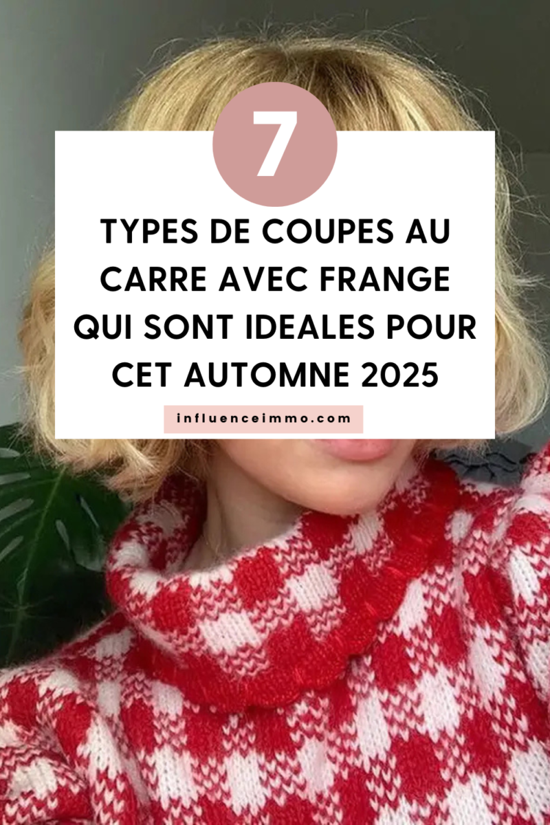 Carré à la française frange