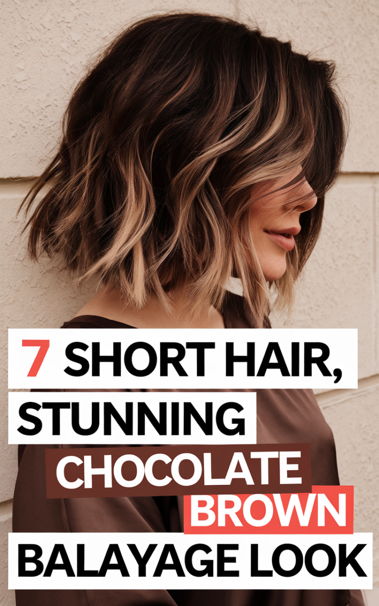 carré balayage brune