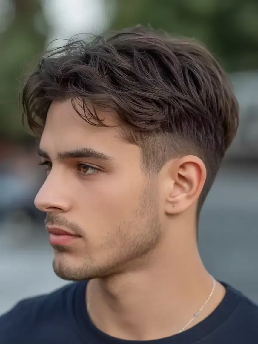 Tapered haircut men