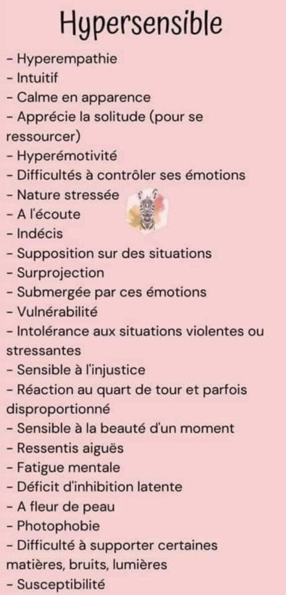 hyper sensibilité