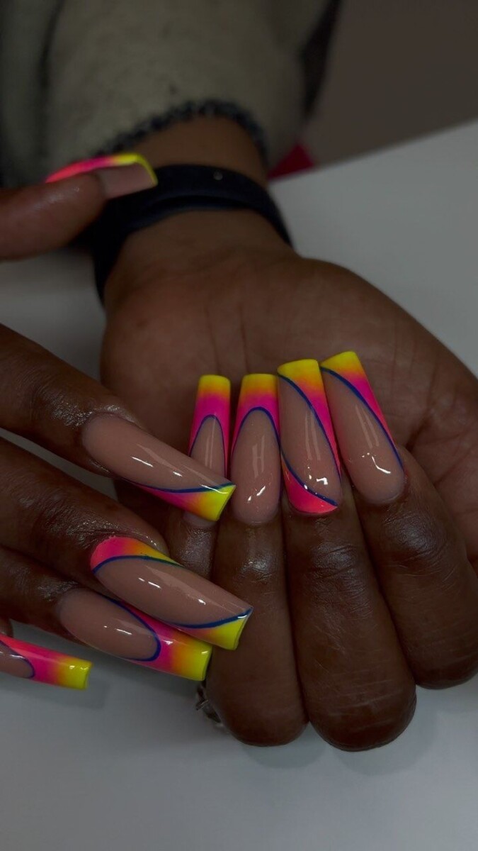 ongles fluo été