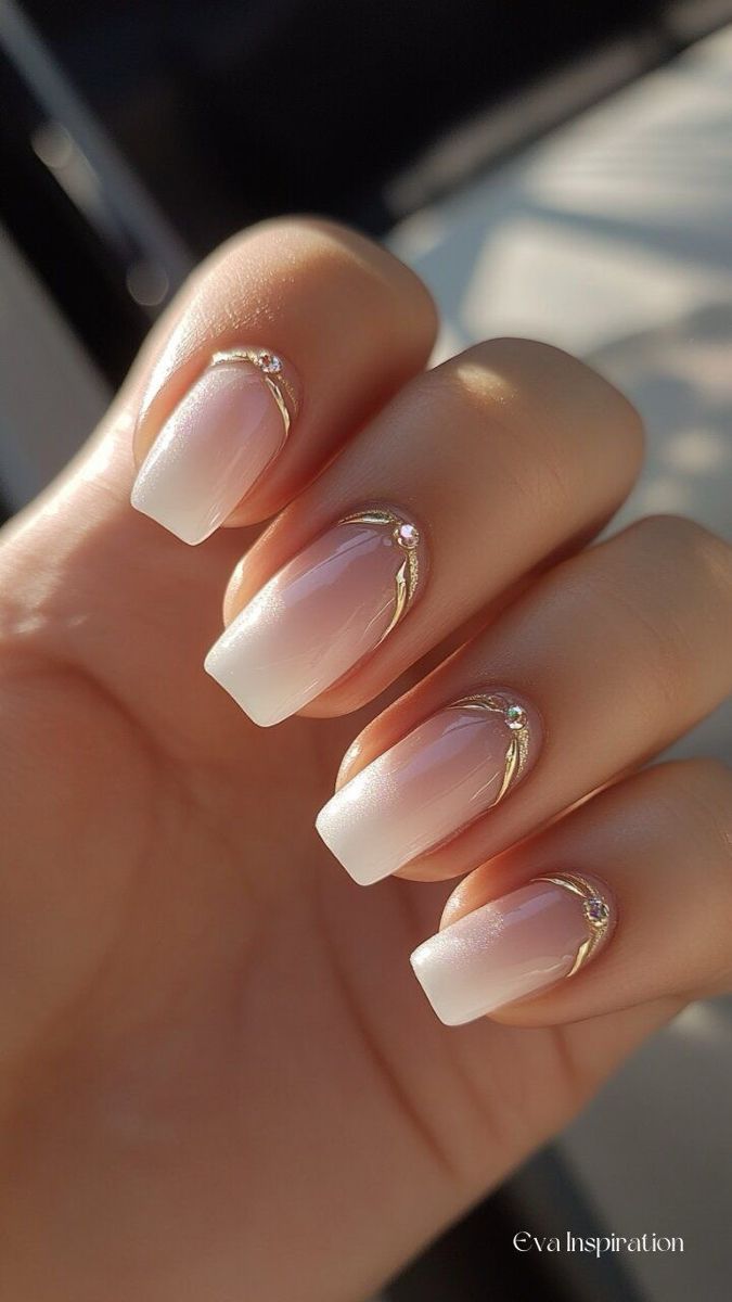 Ongles mariage élégants