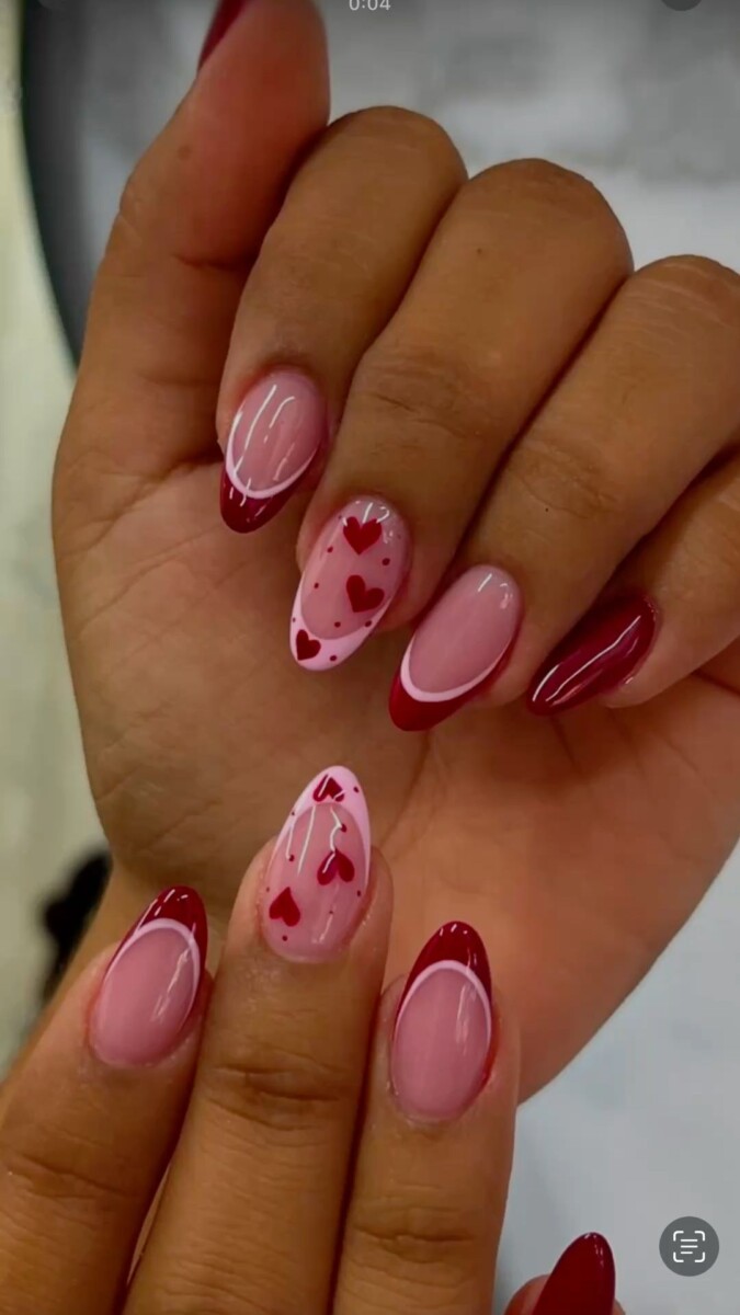 Ongles Saint-Valentin 2024