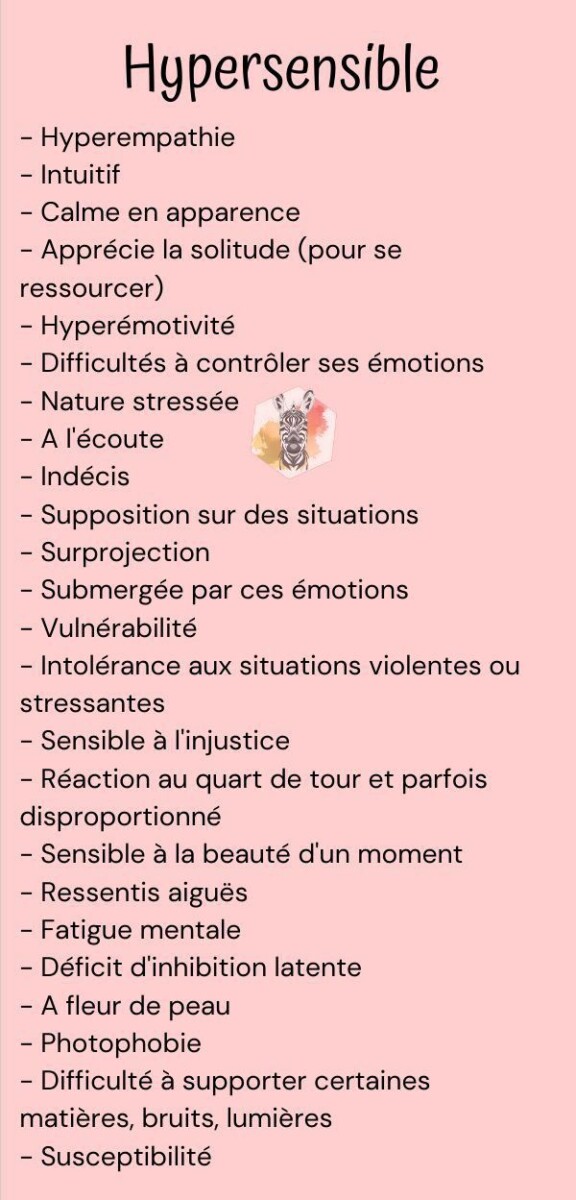 Psychologue hypersensibilité