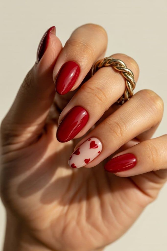 ongles saint valentin 2024