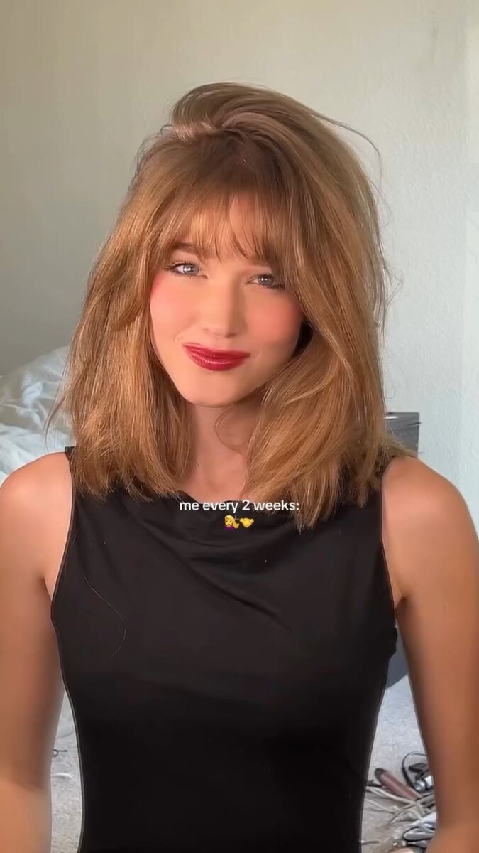 Frange effilée dégradée