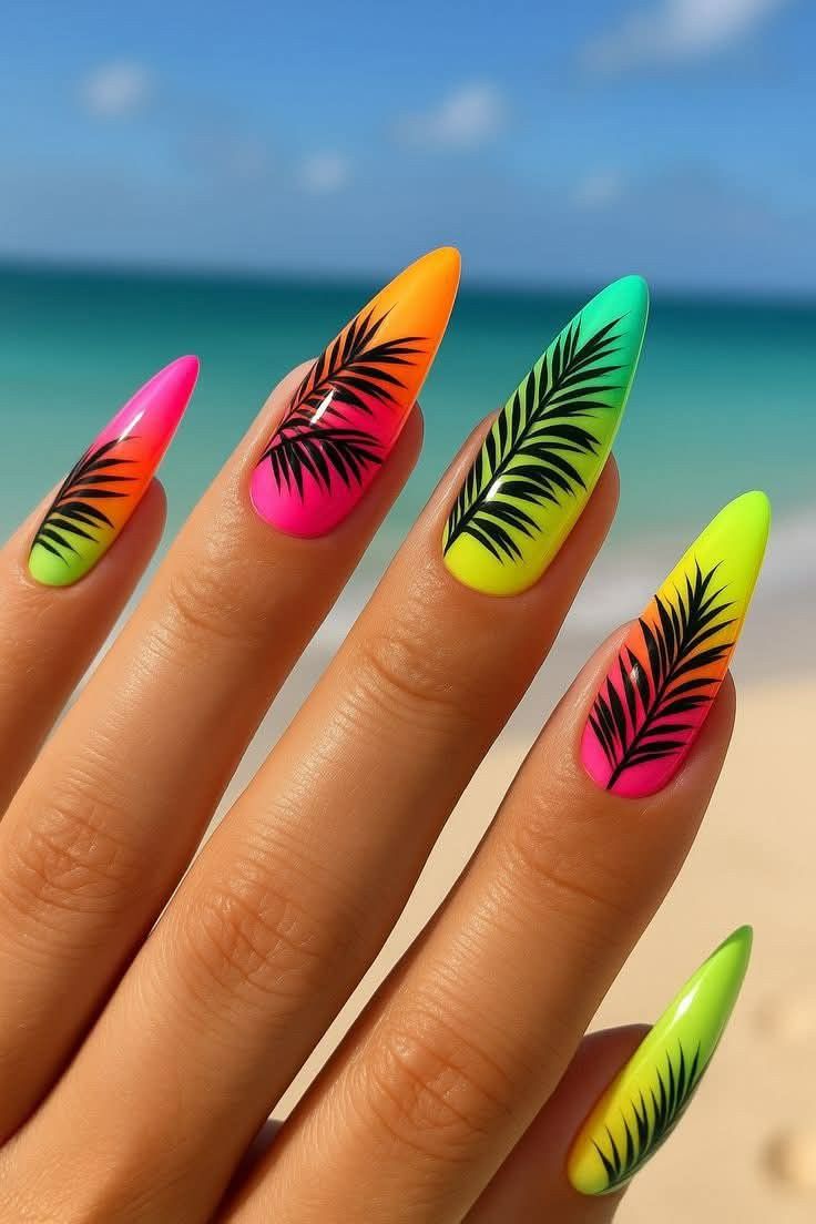 ongle fluo ete