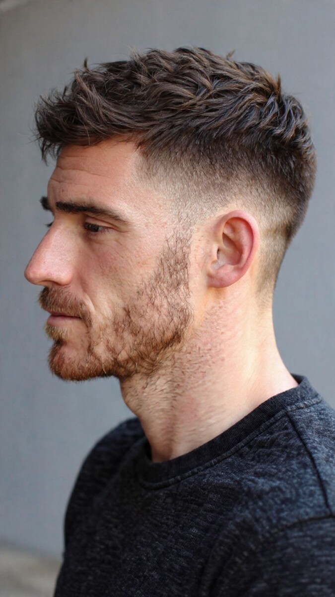 Coiffure dégradé homme sud