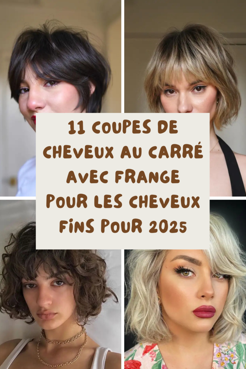 Carré frange rideau douceur