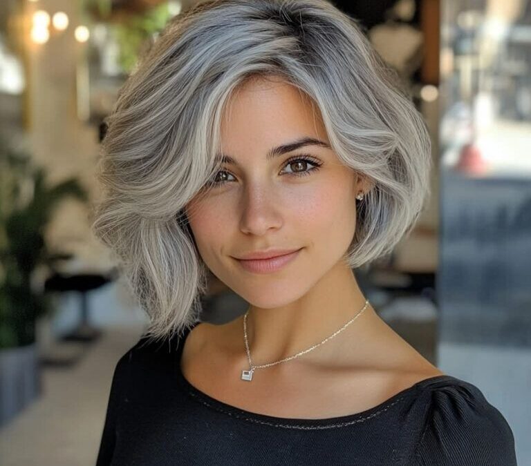 Transition en douceur : le balayage pour cheveux gris