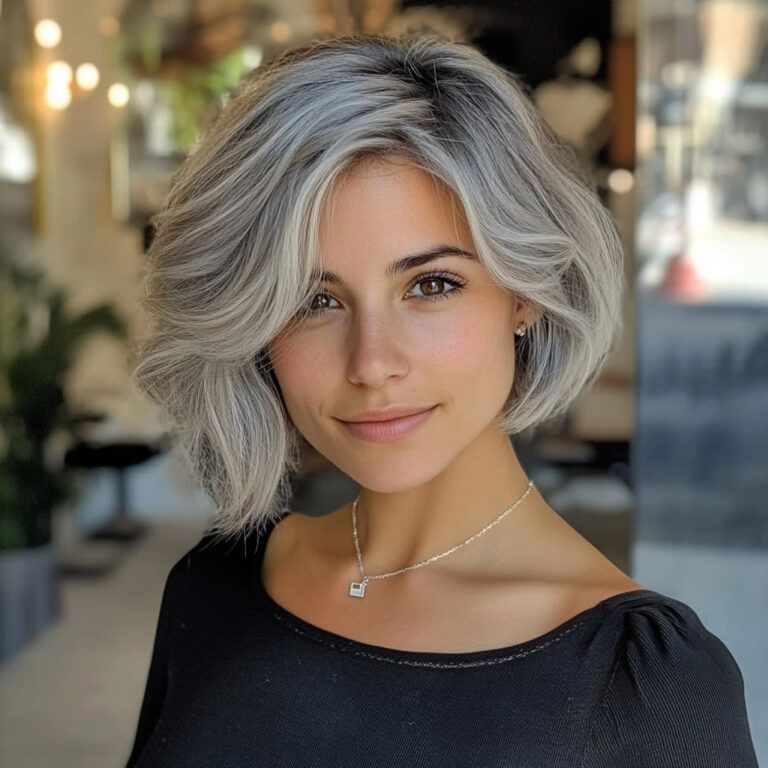 balayage pour cheveux gris