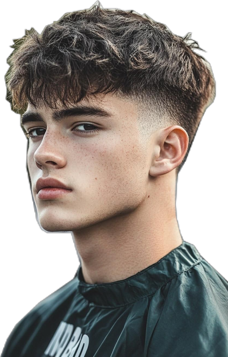 Taper fade homme moderne