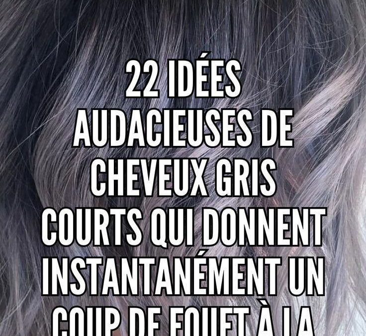 Reflets d’argent : l’élégance du balayage gris sur brune cheveux court