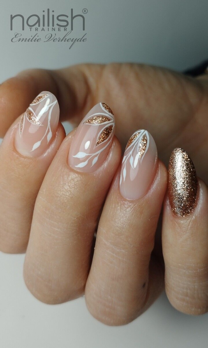 Ongles mariage champêtre