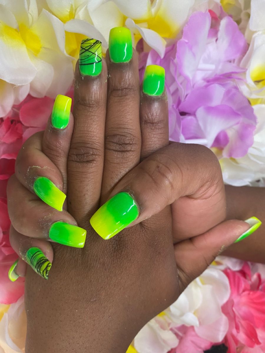 Ongles fluo été nail art