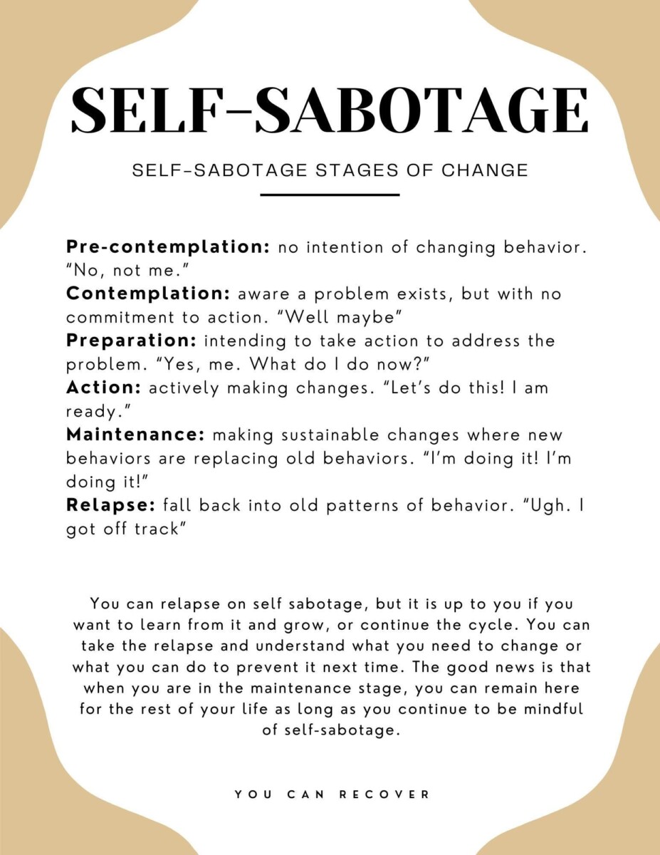 Psychologie auto-sabotage