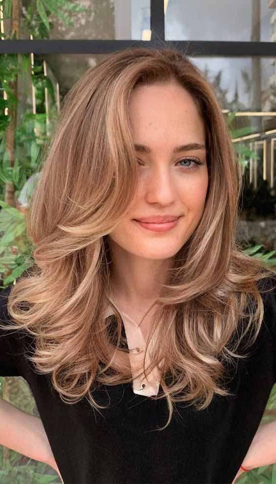 Cheveux mi-longs dégradés