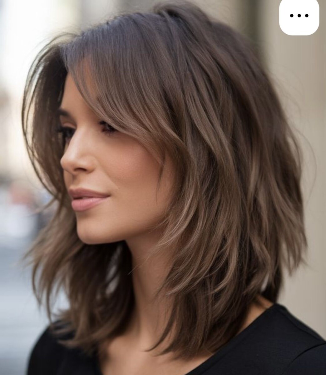 cheveux mi long dégradé lisse