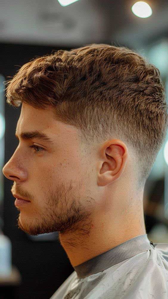 taper fade homme
