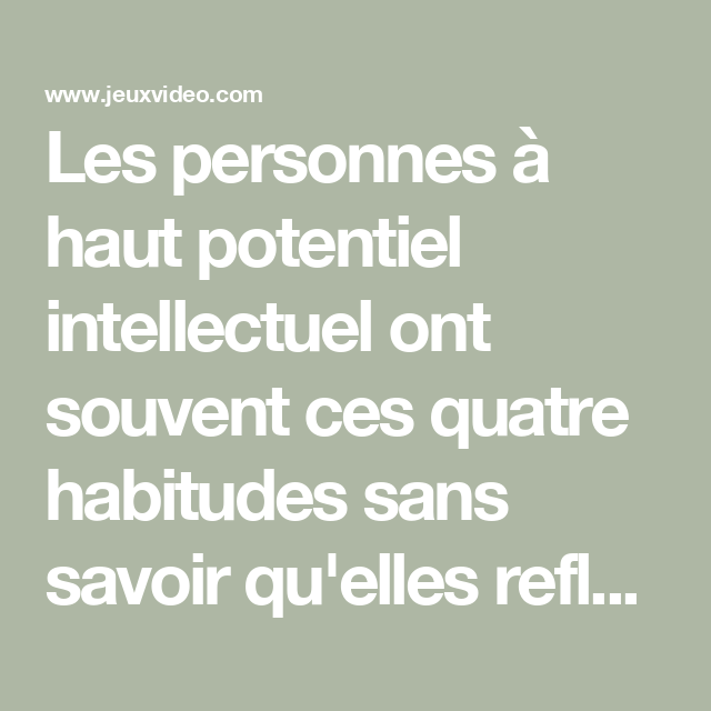 quotient intellectuel moyen