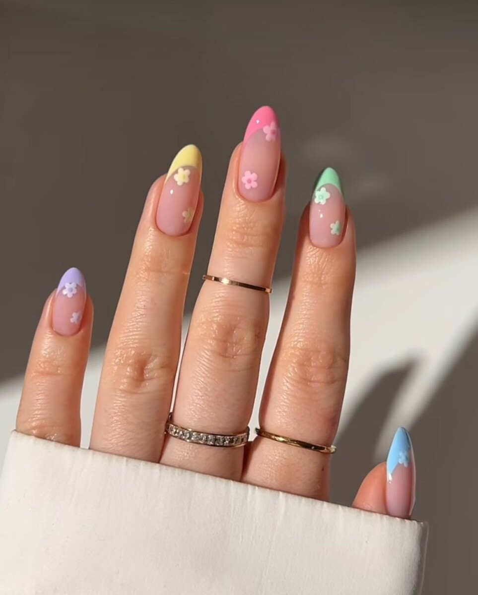 french manucure coloré