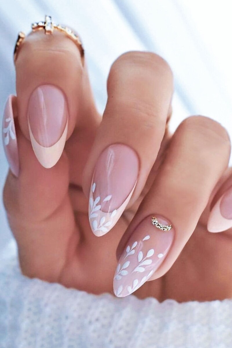 Ongles mariage élégants
