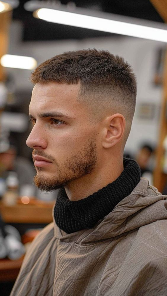 Buzzcut homme dégradé