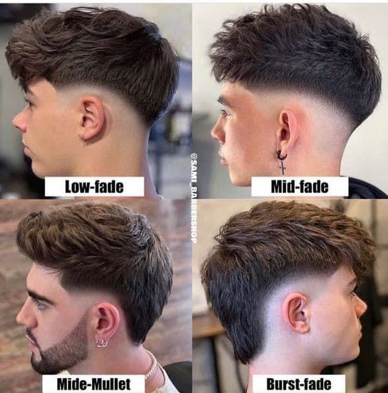 Low taper cheveux courts