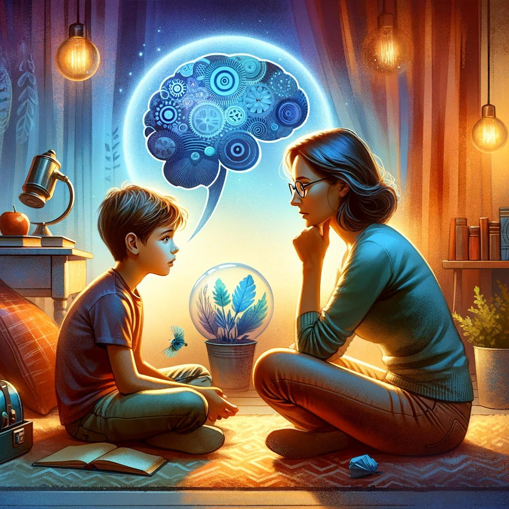 Psychologie enfant illustration