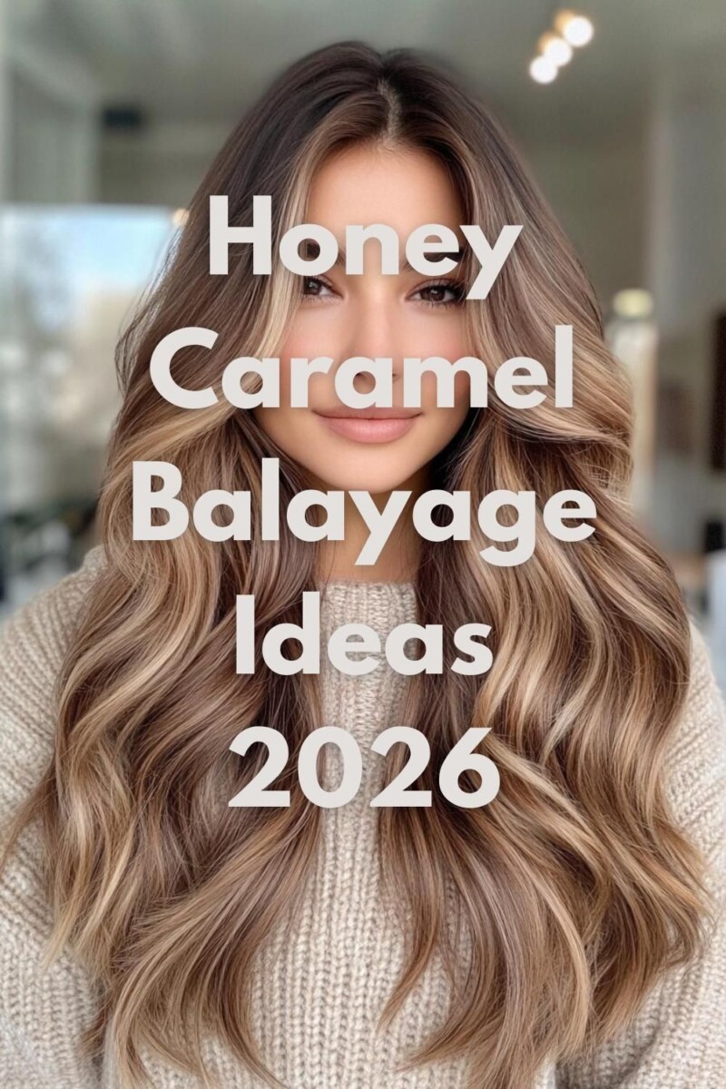 Balayage caramel sur brune