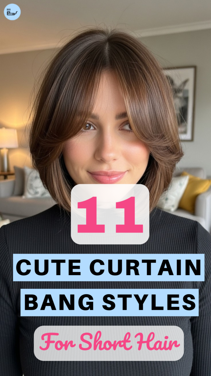 frange rideau cheveux courts