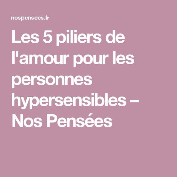 Amour hypersensible