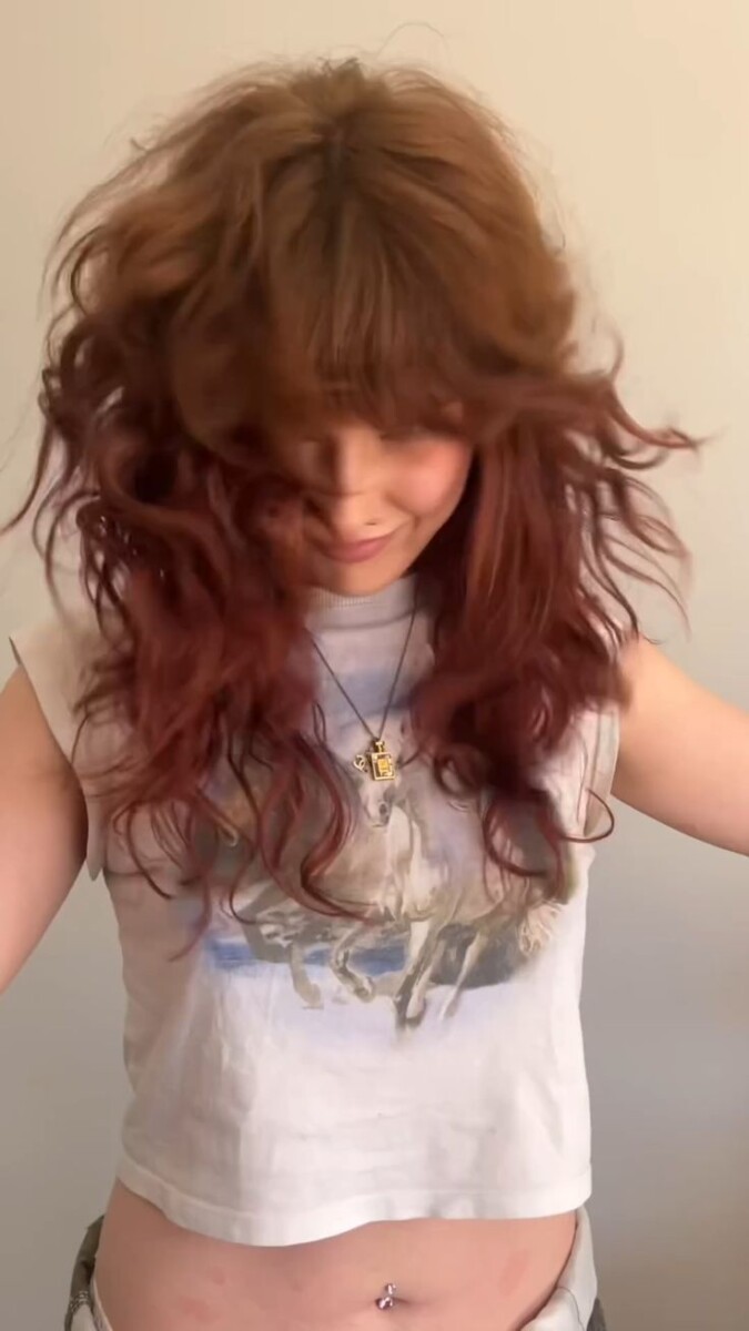 frange effilée dégradée